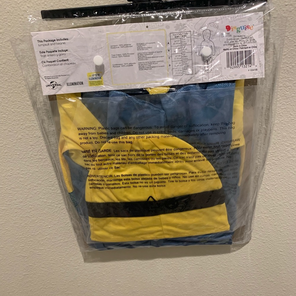 Minion toddler size 2T.